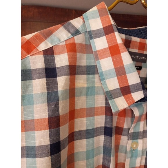 Van Heusen Striped Long Sleeve Slim Fit Button Down Shirt Size XXL 18-18 1/2 - Picture 4 of 16